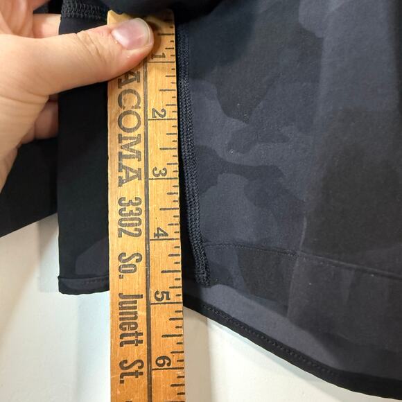 Lululemon Track That Short 5" Running Heritage Camo Black Grey 2 No Liner - Picture 6 of 8